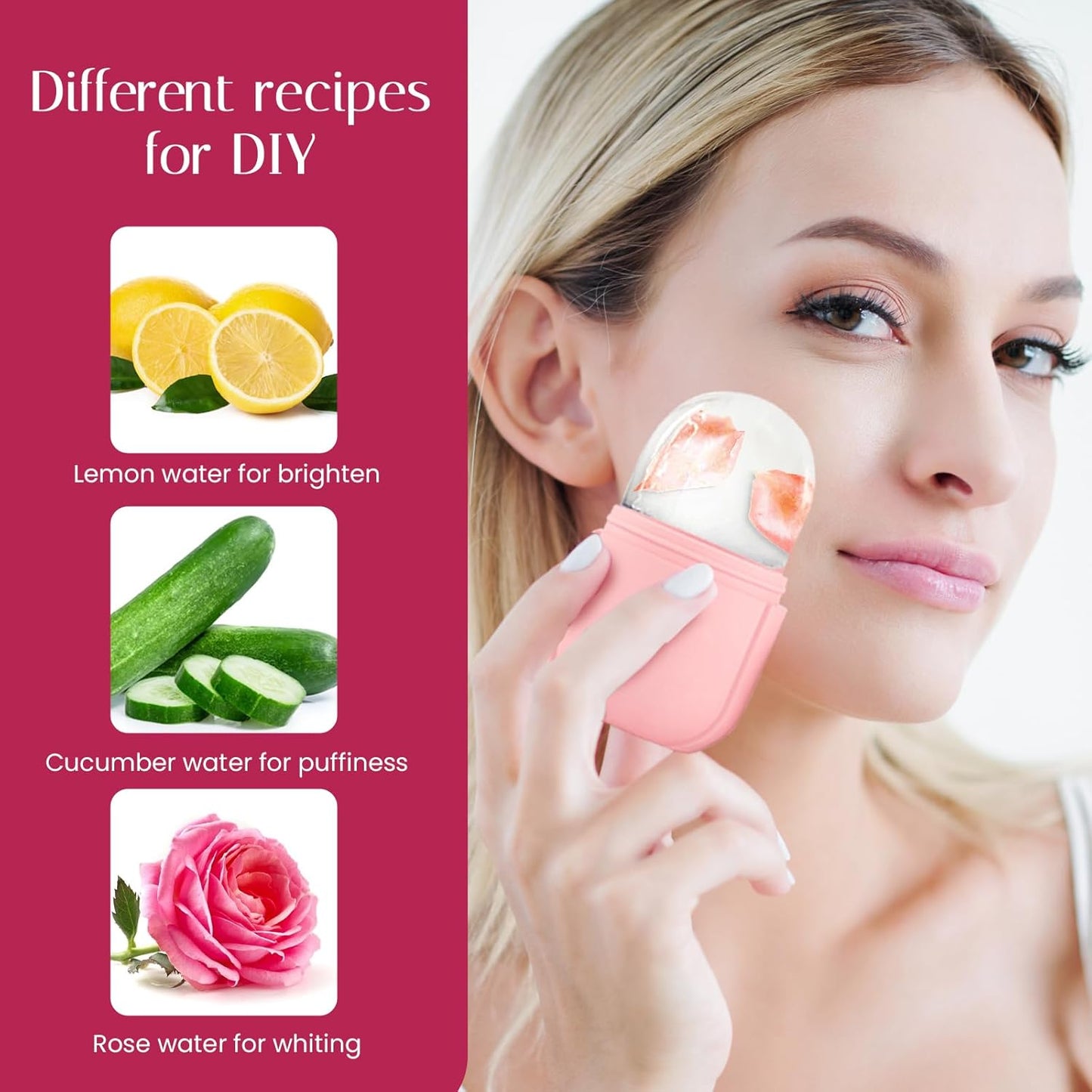 Cooling Ice Roller for Skin Care & Puffiness Relief